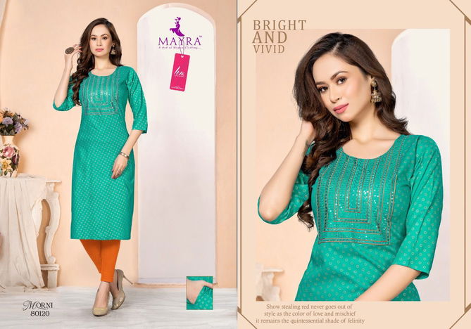 Mayra Morni Ethnic Wear Wholesale Printed Kurti Catalog